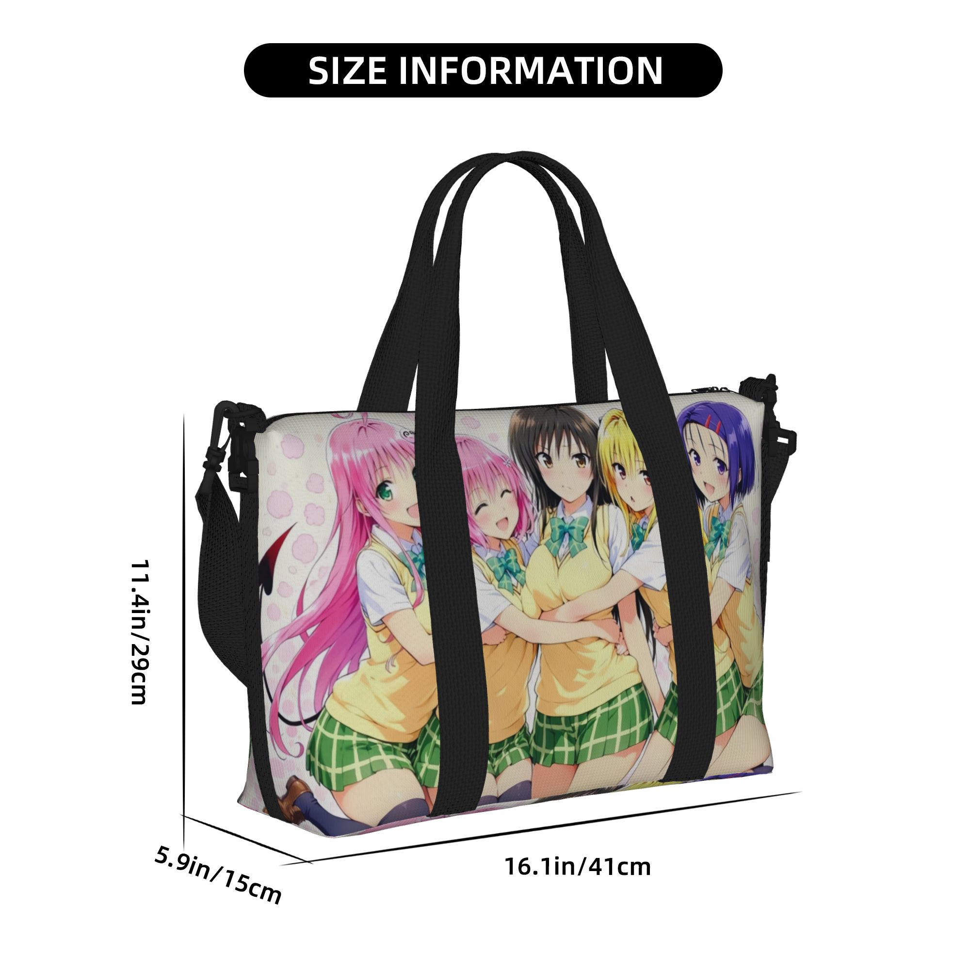 맞춤 제작된 대형 T-To L-Love R-Ru 토트백 - Women Bags Ru 리뷰 및 가격
