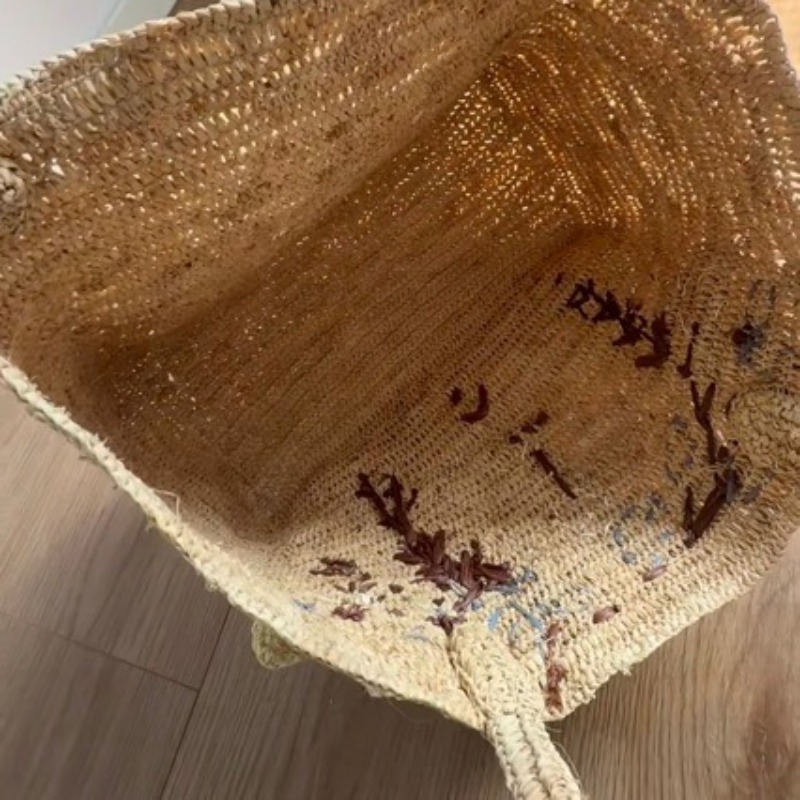 새로운 수제 라피아 3D 장미 핸드백, 손으로 짠 훅  - Women'S Raffia Bags 리뷰 및 가격