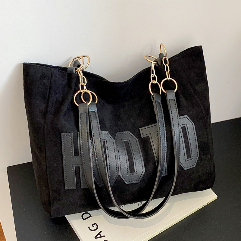 솔리드 컬러 숄더백, 트렌디한 편지 토트 백, 여성용  - Women Hand Bags For Office 리뷰 및 가격